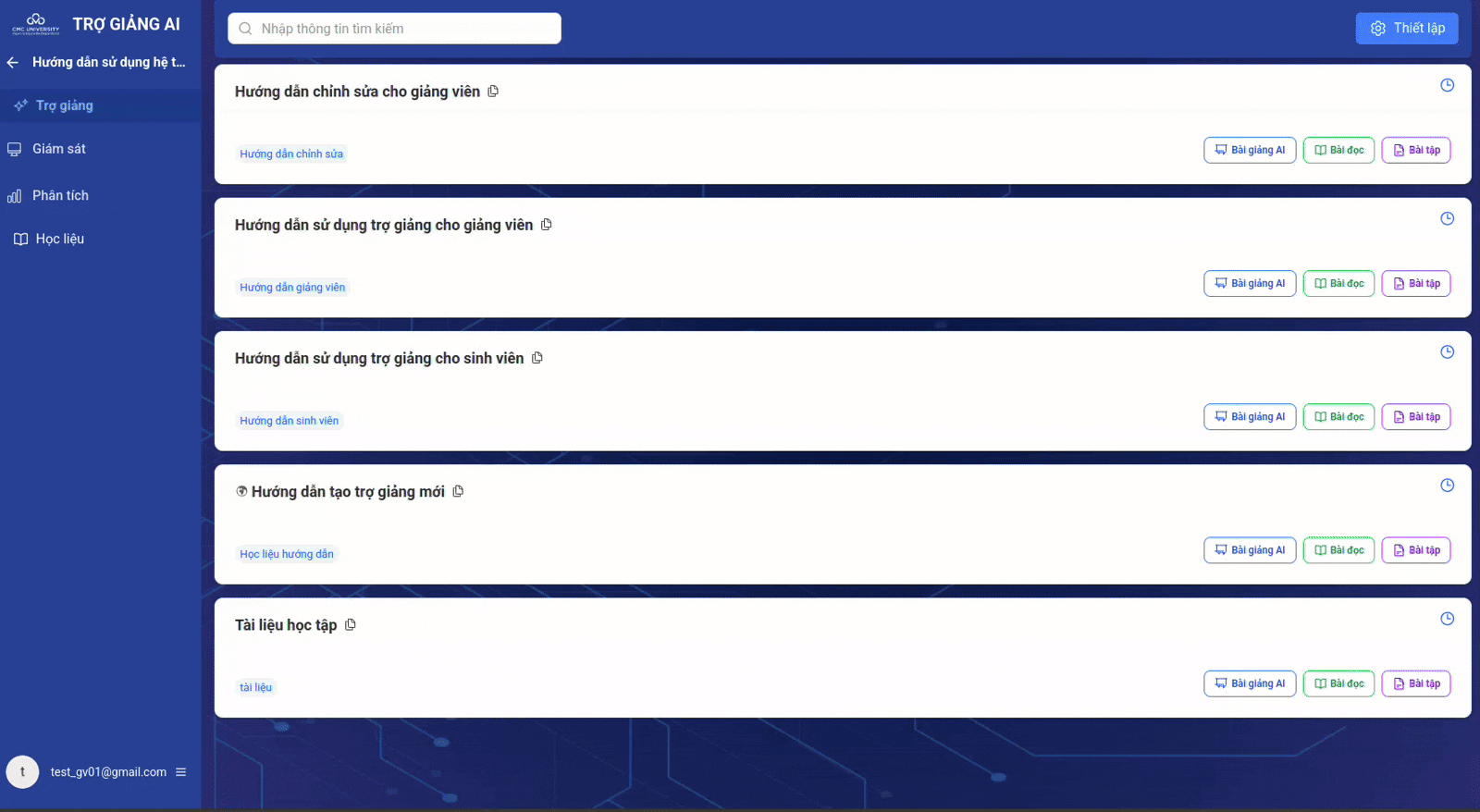 Giao diện thiết lập deadline cho lớp học