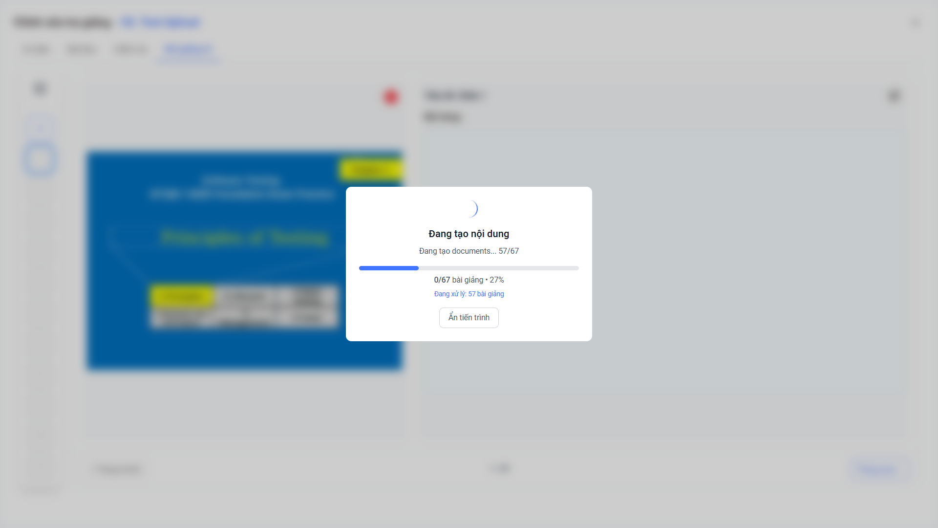 Giao diện Upload file PowerPoint